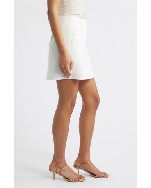 French Connection White Harry Suiting Skort