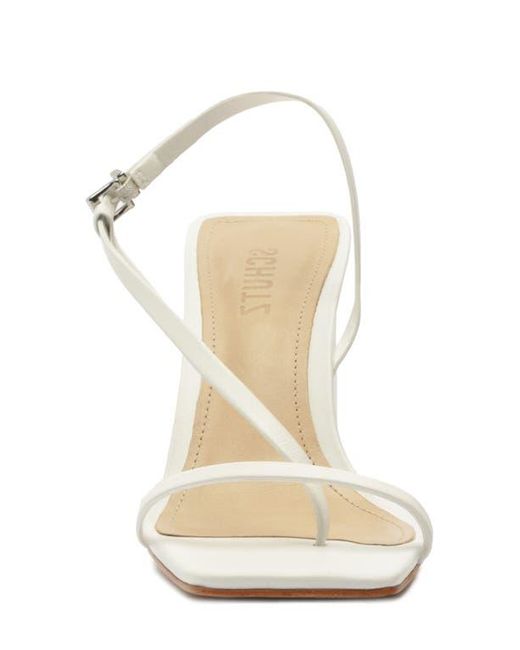 SCHUTZ SHOES White Heloise Block Heel Sandal