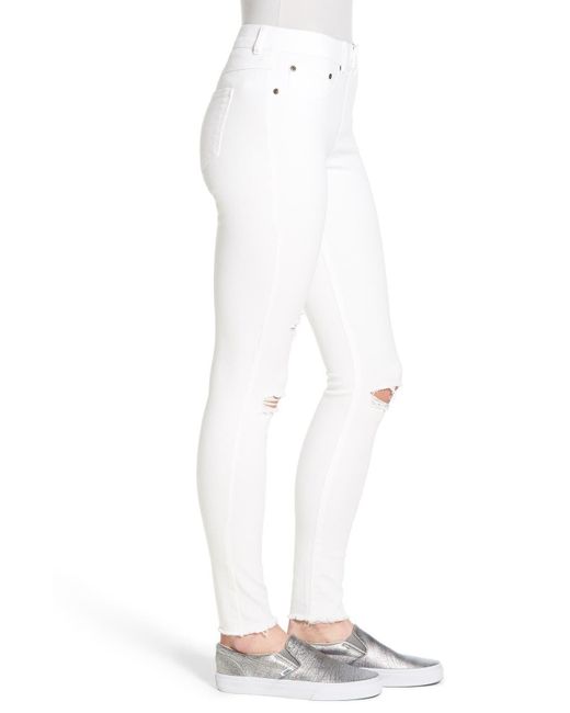 Hue distressed denim best sale leggings