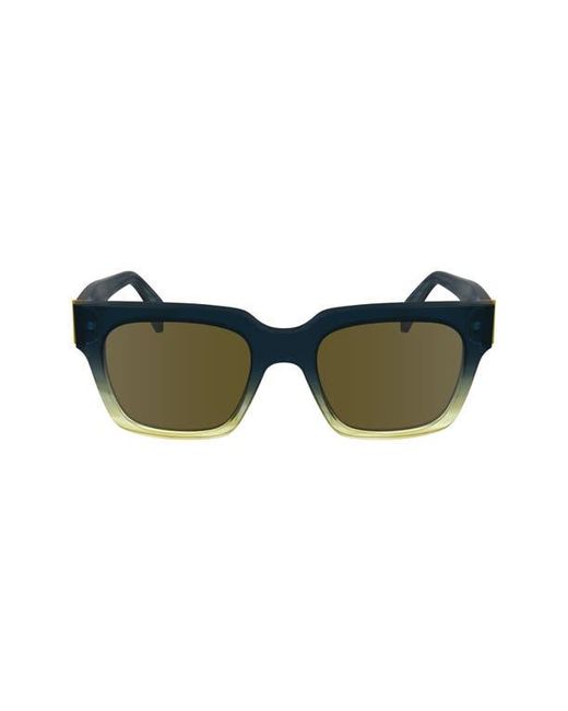 Paul Smith Green Kenley 52Mm Rectangular Sunglasses for men