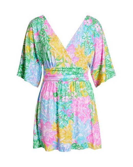 Lilly Pulitzer Multicolor Parigi Floral Skort Romper