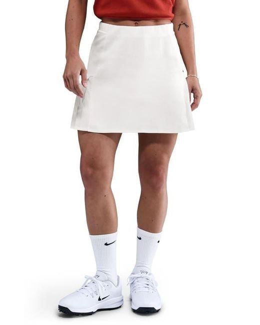 Nike Women's White Pleated Dri-Fit Golf Skirt