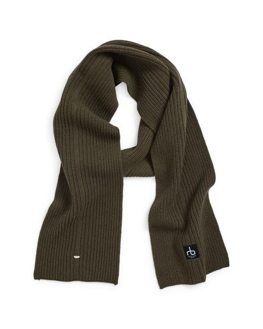 Rag & Bone Green Evan Wool Scarf for men
