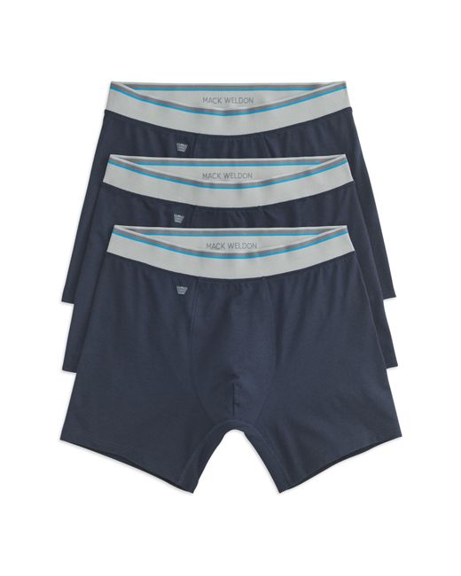 Mack Weldon Blue 3-Pack Cloud Fx Boxer Briefs for men