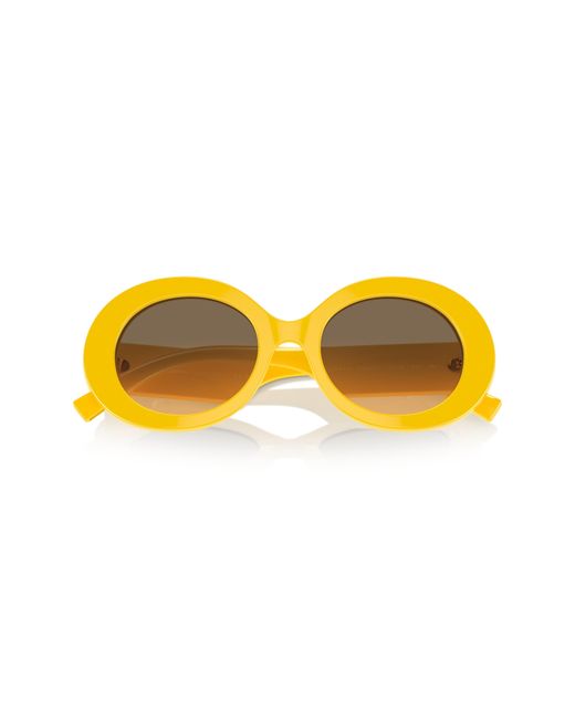 Dolce & Gabbana Yellow 51mm Gradient Oval Sunglasses for men