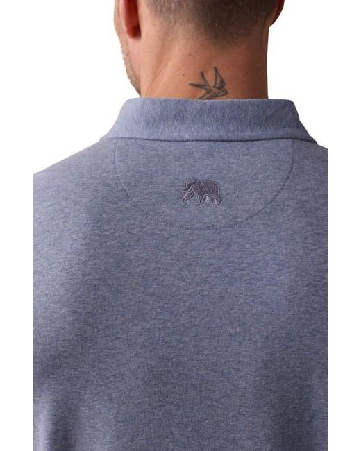 The Normal Brand Blue Active Puremeso Everyday Pocket Polo for men