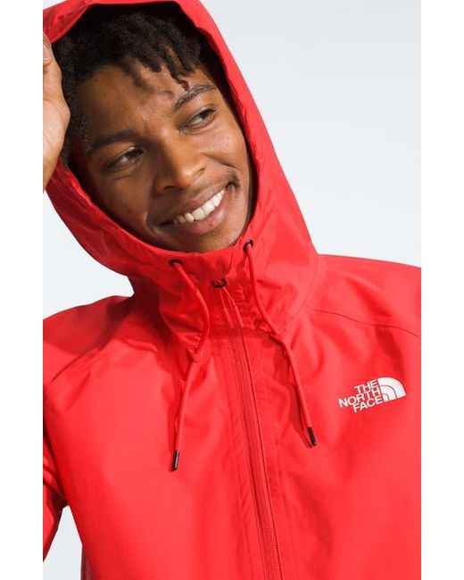 North face red waterproof jacket hotsell