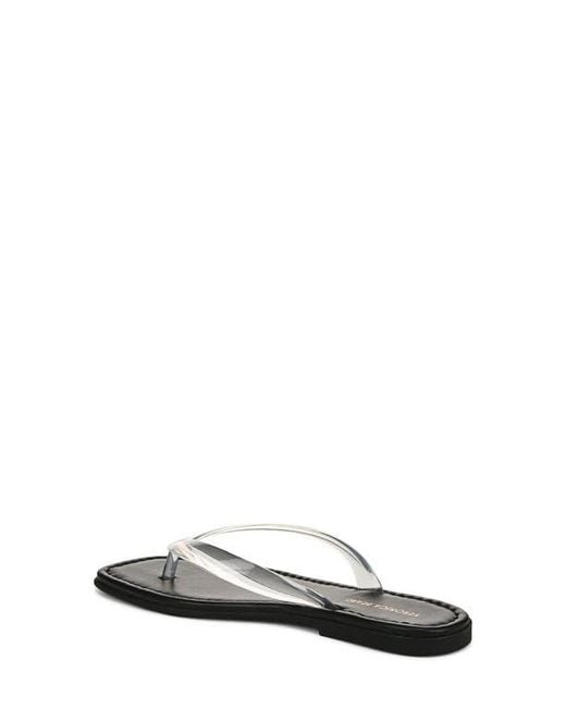 Veronica Beard White Clea Flip Flop