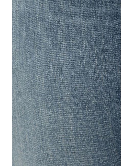 Silver Jeans Co. Blue Elyse Curvy Raw Hem Capri Jeans