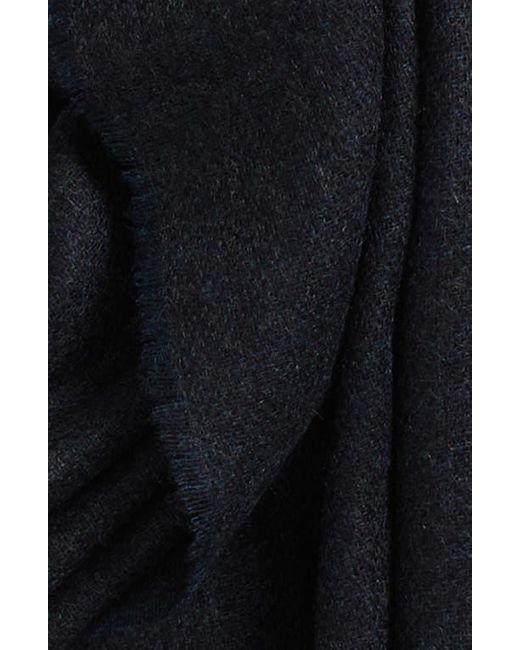 Canali Blue Textured Cashmere Scarf for men