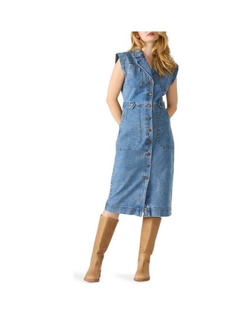 Steve Madden Blue Julieta Denim Midi Dress