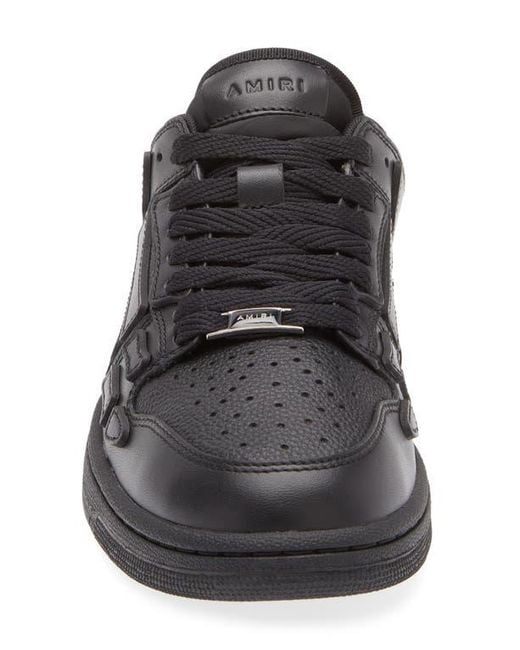 Amiri Black Skeleton Low Top Sneaker for men