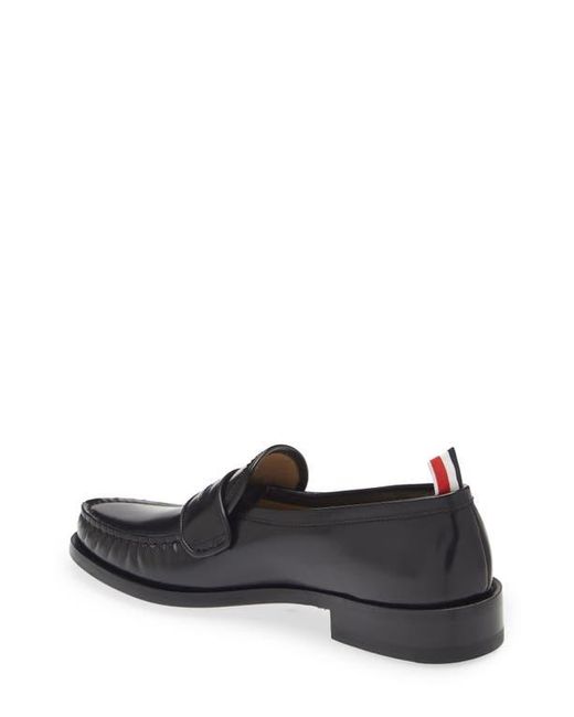 Thom Browne Black Varsity Penny Loafer for men