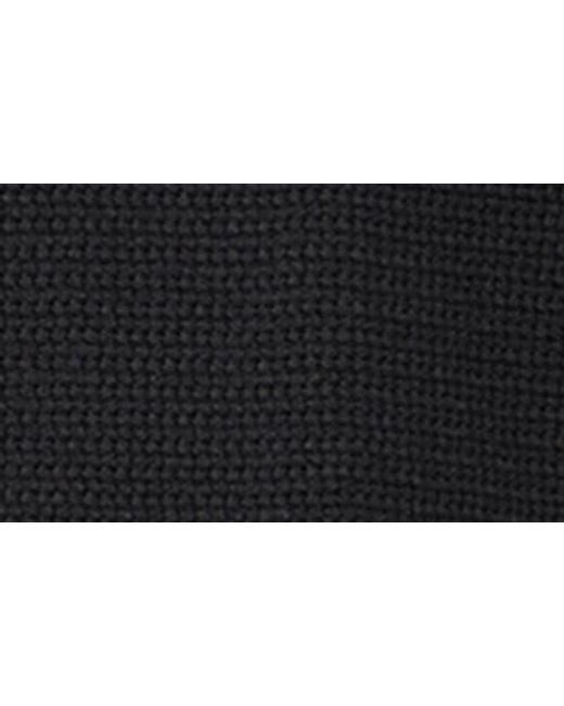 Mango Black Structured Fine Knit Polo for men