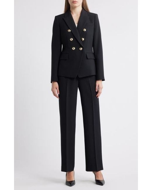 Tahari Black Double Breasted Two-Piece Suit