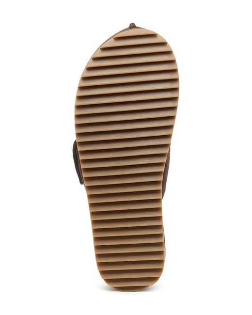 Kelsi Dagger Brooklyn Brown Fig Platform Mule