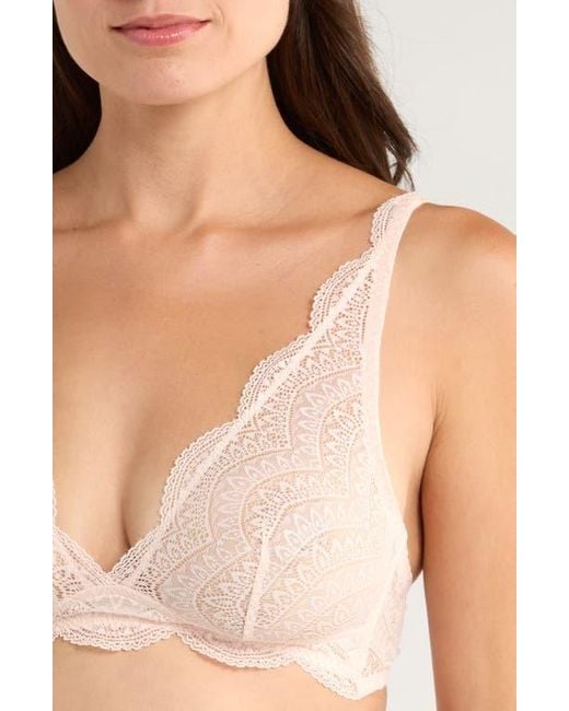 Simone Perele White Karma Triangle Bralette