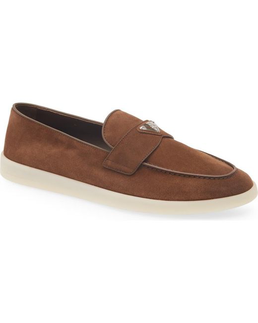 Prada Brown St. Tropez Loafer for men