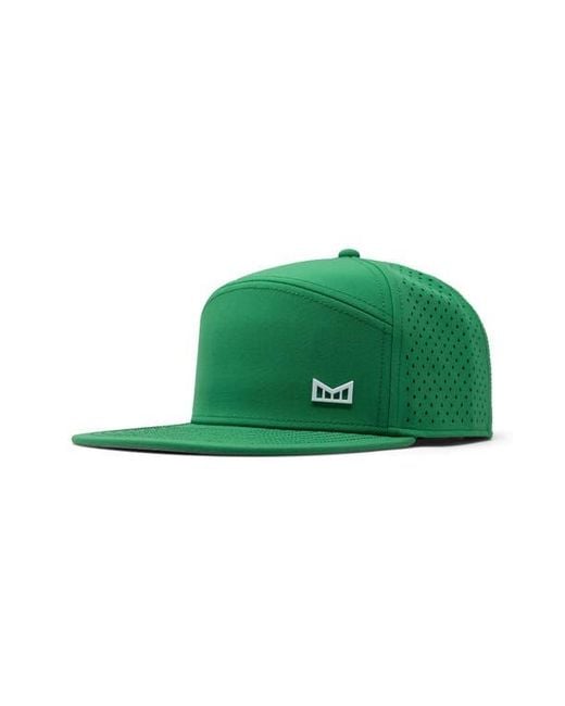 Melin Green Trenches Icon Hydro Performance Snapback Hat for men