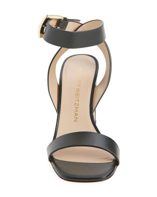 Stuart Weitzman Metallic Sai Ankle Strap Sandal