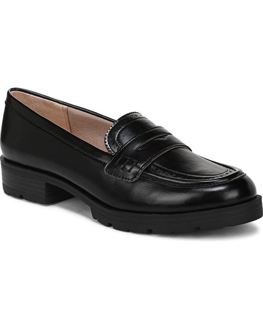 LifeStride Black London 3 Platform Penny Loafer