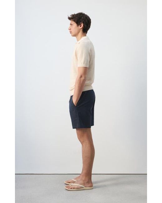 Mango Blue Drawstring Shorts for men