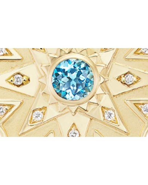 Orly Marcel Metallic Star Medallion Pendant Necklace