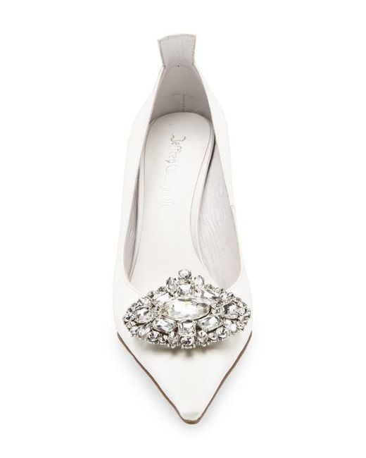 Jeffrey Campbell White Parliament Pointed Toe Pump