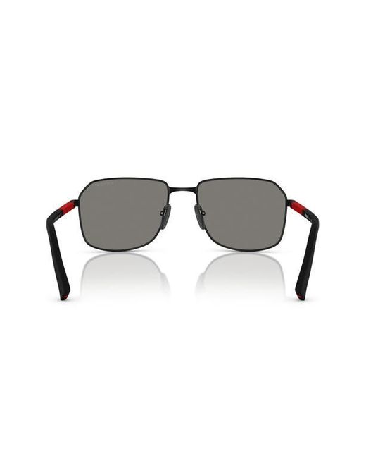 Prada Linea Rossa Multicolor 57Mm Rectangular Sunglasses for men