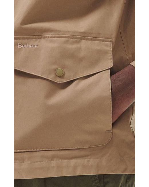 Barbour Brown Whitstone Waterproof Jacket for men