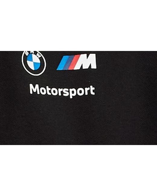 PUMA Black X Bmw M Motorsport Graphic Zip-Up Hoodie for men