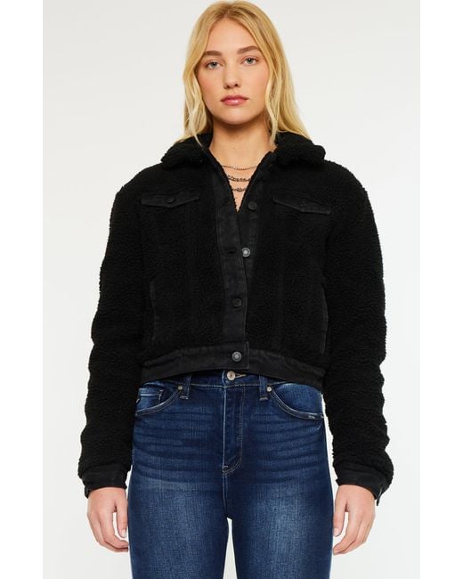 Kancan Black Monet Cropped Jacket