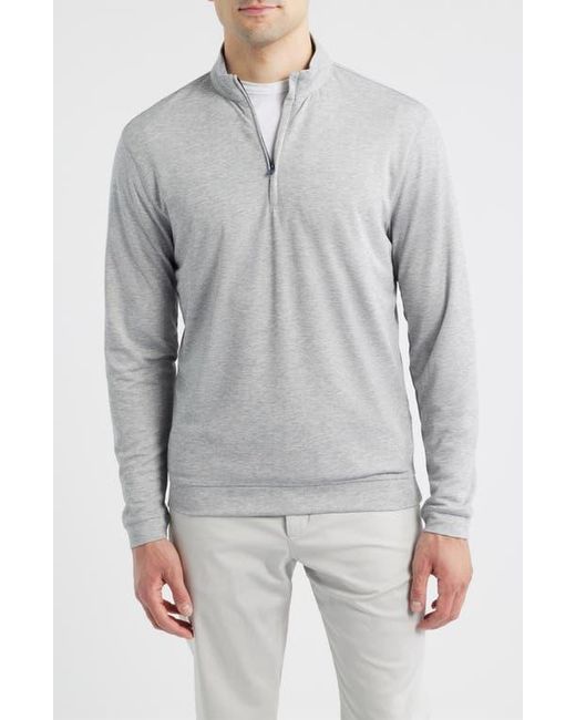 Johnnie-o Gray Pircio Performance Quarter Zip Pullover for men