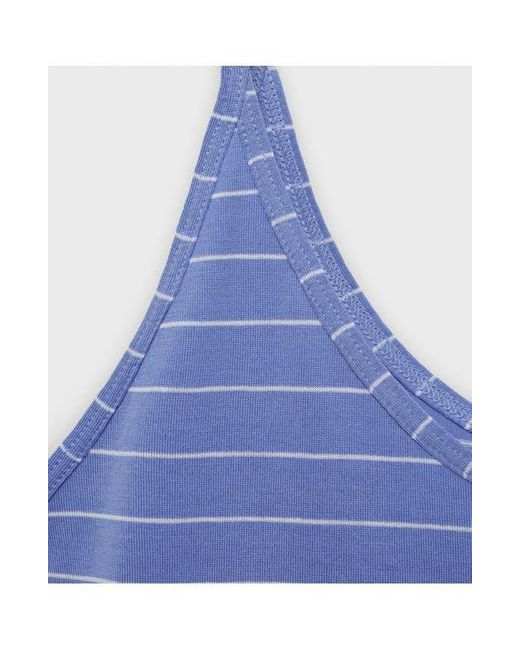 Mango Blue Stripe Cotton Nightgown