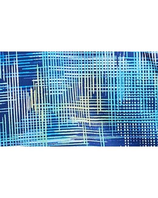 Robert Graham Blue Salas Abstract Print Performance Golf Polo for men