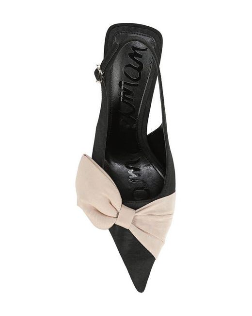 Sam Edelman Black Onia Pointed Toe Slingback Pump