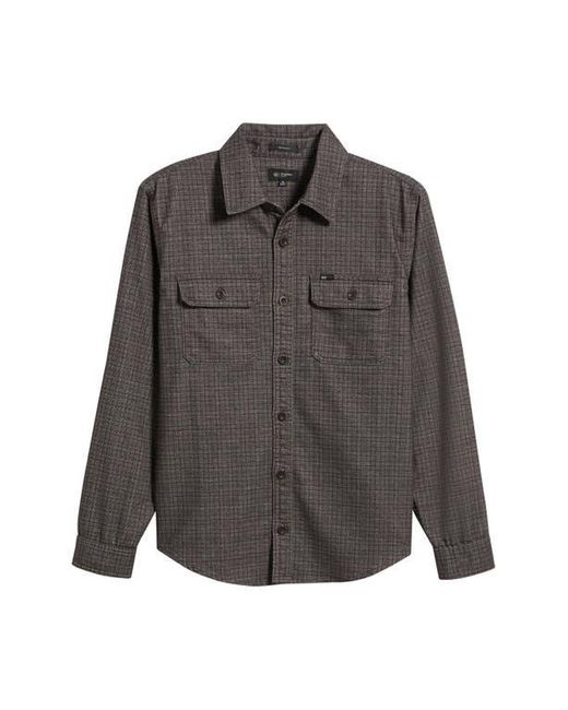 AG Jeans Black Wesley Relaxed Fit Utility Button-Up Shirt for men