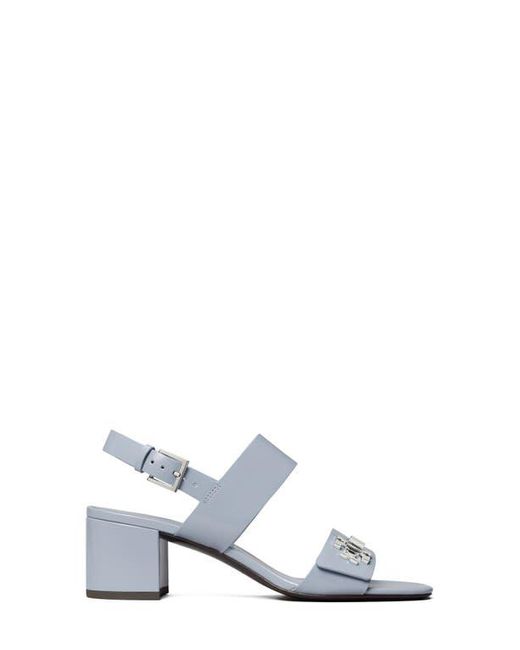 Tory Burch White T Lock Slingback Sandal