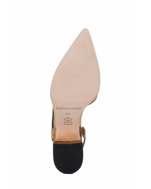 Bernardo Metallic Monroe Cap Toe Pump