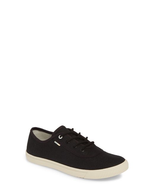 TOMS Black Heritage Canvas Women's Carmel Sneakers Topanga Collection