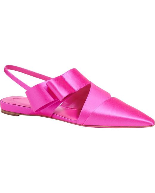 Kate Spade Pink Bianca Pointed Toe Slingback Flat