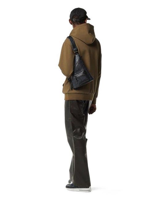 MCM Black Mini Aren Sling for men