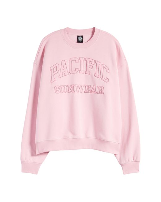 PacSun Pink Arch Logo Graphic Sweatshirt