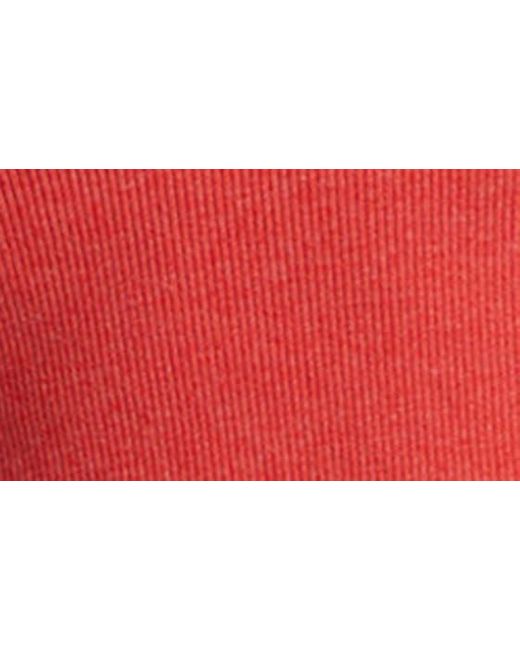 Roxy Red Roxify Sleeveless Rib Crop Top