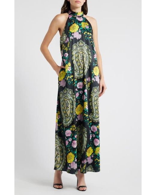 Kobi Halperin Green Genesis Halter Maxi Dress