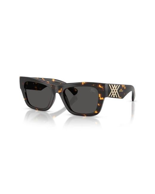 Burberry Black 53Mm Rectangle Sunglasses