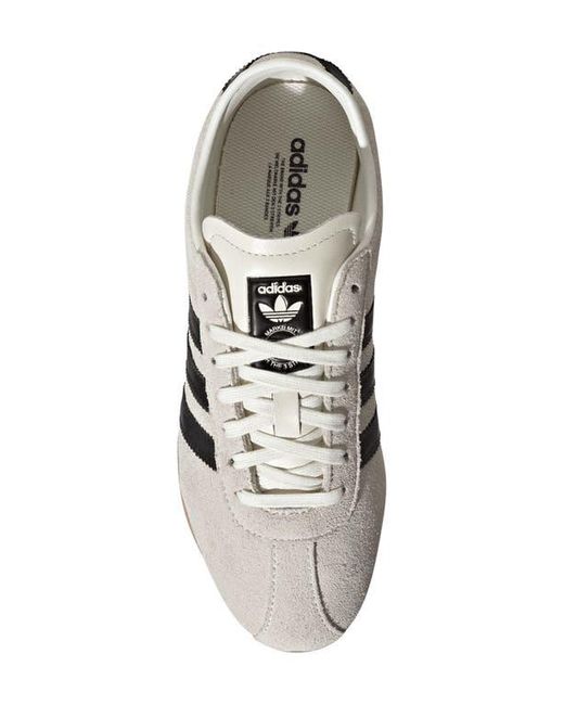 Adidas White Tokyo Low Top Suede Sneaker