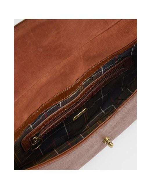 Barbour Brown Alder Leather Sling Bag