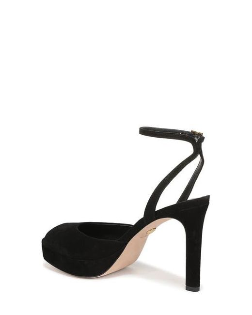 Veronica Beard Black Brianne Ankle Strap Platform Sandal