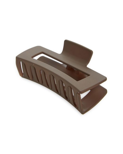 BP. Brown Large Matte Square Claw Clip